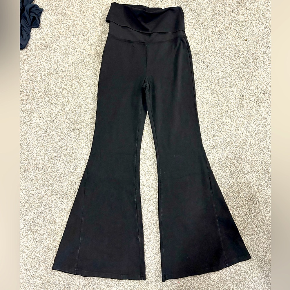 Black Flared Women's leggings
